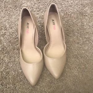 Size 7.5 Matte colored heels;  never worn